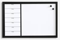 Naga Whiteboard ugetavle dansk 60x40cm